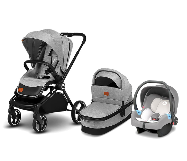 Lionelo Mika zestaw 3w1 Grey Stone - 1039647 - zdjęcie
